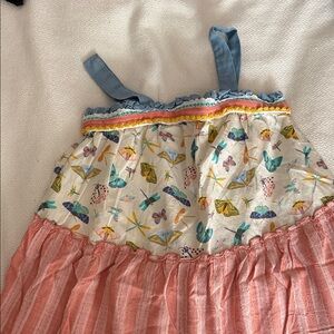 Matilda Jane Colorful Sundress with Butterfly and Umbrella Print Sz 8